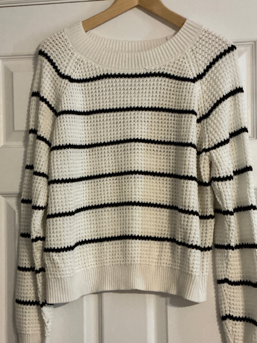 George Off-White Waffle Knit Sweater